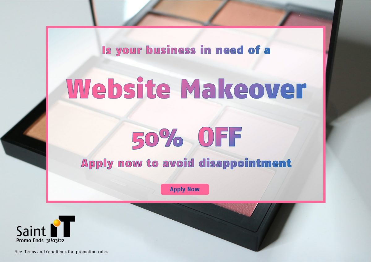March Makeover | 50% off your new Website